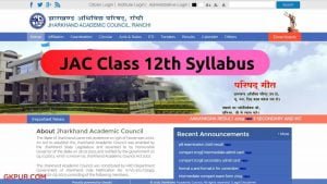 JAC 12th Syllabus 2022 (Arts, Science & Commerce) » GKPUR